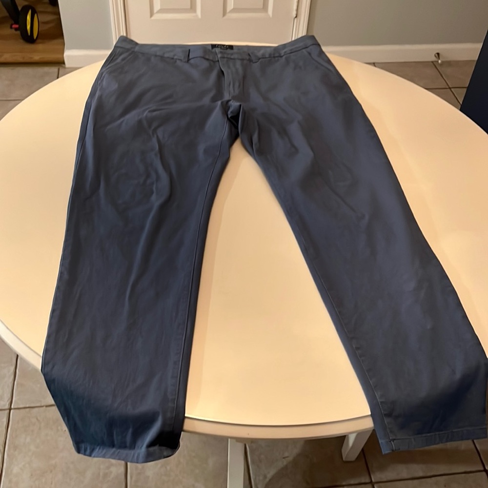 Mens Tech Chino pants stretch. Blue Horizon